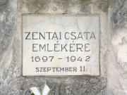 A zentai csata 1942-es emléktáblája